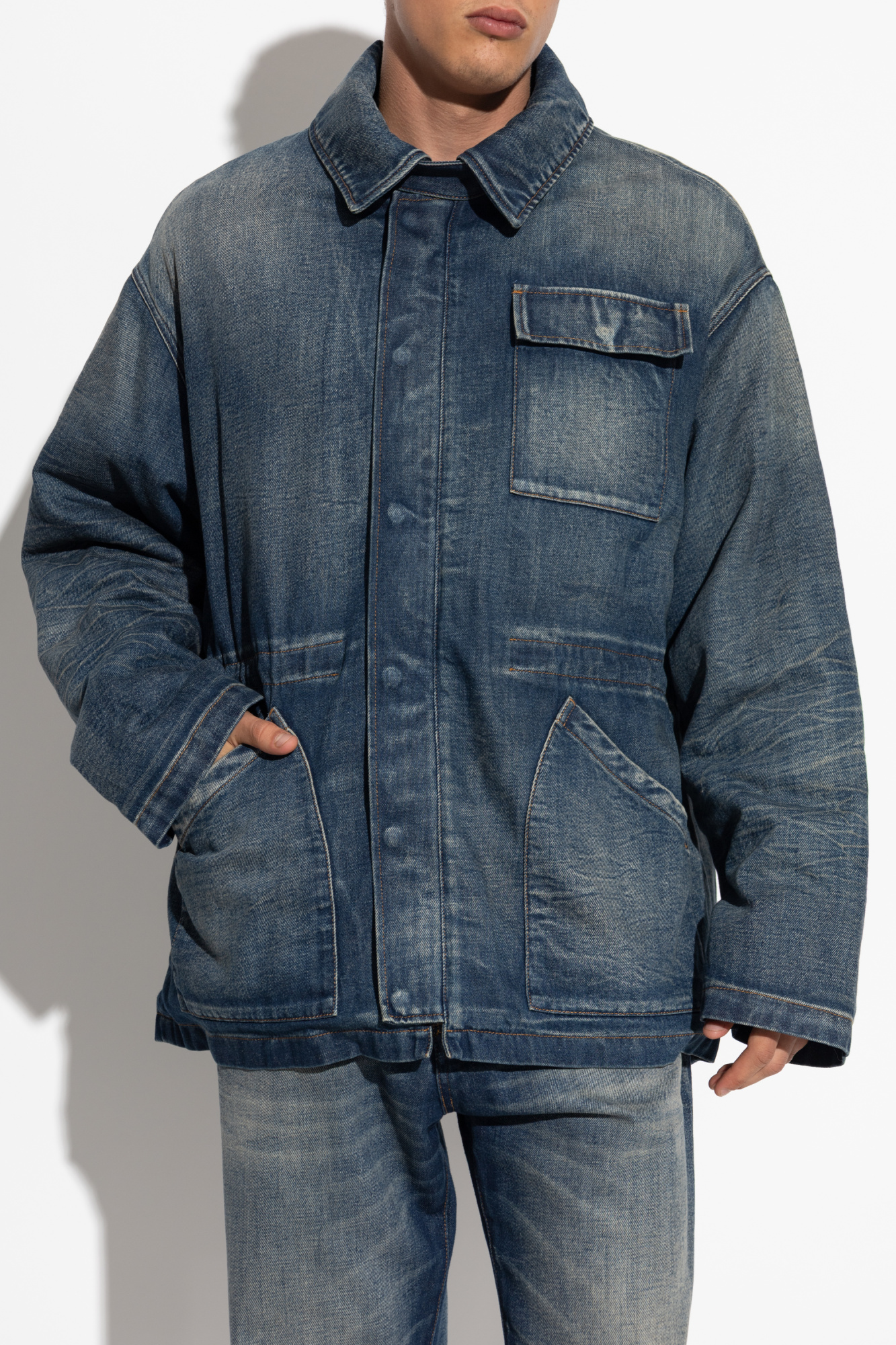 ジャケット・アウター 14aw mm6 maison martin margiela Supreme x MM6 Maison Margiela Split Varsity Jacket Size S
